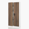JAN skriňa ECO: BIELA RAL9003 + DREVENÝ DEKOR V1850*Š900*H400