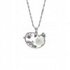 Ženy Náhrdelník Bird S925 Pearl Zircon prívesok pre (Ženy Náhrdelník Bird S925 Pearl Zircon prívesok pre)