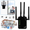 WZMACNIACZ WI-FI 1200 MBIT/S, WIFI ZOSILŇOVAČ DUALBAND 5G/2,4GHZ, 4 ANTÉNY