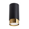 Sollux Lighting Stropné svietidlo Nero, 1x čierne kovové tienidlo, (12,5 cm), g