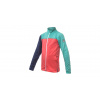 SENSOR COOLMAX THERMO dětská mikina celozip korál/sea green/deep blue 130