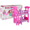 LEAN TOYS Ružová poschodová posteľ pre bábiky