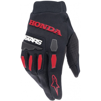 rukavice FULL BORE HONDA kolekcia, ALPINESTARS (čierna/červená, vel. 4XL)