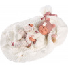 Llorens 63576 NEW BORN HOLČIČKA realistická miminko s celovinylovým tělem 35 cm