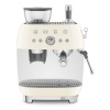 Kávovar na krémové espresso so zabudovaným mlynčekom 50's Style Aesthetic EGF03CREU cream