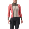 Castelli Unlimited Themtal LS W, Mineral red/ Clay Veľkosť: M Dámsky cyklistický, zateplený dres s dlhým rukávom