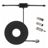 NOVÁ RÁDIOVÁ ANTÉNA FM 3 METRE, VYMENITEĽNÉ KONEKTORY PRE VÄČŠINU ZARIADENÍ