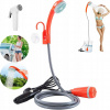 PRENOSNÁ VONKAJŠIA CAMPING SHOWER VODA ČERPADLO 3,7V USB NABÍJACIE