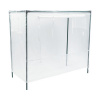 Fóliovník na vyvýšený záhon M 118x55x105 cm hranatý transparentný