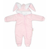 Baby Nellys Menčestrový Overal S Kožušinkou Cute Bunny-hnedá-68/74