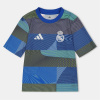adidas Real Madrid Pre Match Shirt 2025 2026 Juniors Blue 7-8 Years