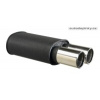 Športový nerezový výfuk UNI Black Box koncovka 2x90mm