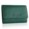 Peňaženka - Portfólio Betlewski Prírodná koža Green Green BPD-SS-17-Womens (Dámska peňaženka Betlewski s koženým darčekovým boxom)