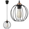 TK Lighting GALAXY Závesné stropné svietidlo čierno-medené priemyselné E27 1644 TK osvetlenie