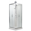 ARTTEC SMARAGD 80 x 80 cm - Sprchový box model 1 z činčilového skla - sprchový set PAN04596