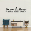 Forever and Always - vinylová samolepka na stenu 100x25cm