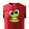 Detské tričko - Žaba, Barva Červená, Velikost 110 cm/4 roky Bezvatriko.cz 0732