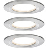 Paulmann Nova vstavané svietidlo do kúpeľne sada 3 ks LED LED 18 W IP44 železo (kartáčovamé); 93458