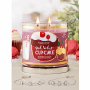 Sviečka so šperkom - Red Velvet Cupcake - náhrdelník
