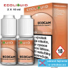 Ecoliquid e-liquid ECOCAM 2 X 10ml 6mg