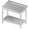 Stůl přístěnný s policí 600x600x850 mm | STALGAST, 980046060 inox