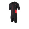 Zone3 Triatlonový dres Men's Activate Short Sleeve Full Zip Trisuit / Black/Red Veľkosť: S