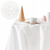 ROOM99 Vianočný obrus odolný voči škvrnám na stôl, lavicu 140x200 Aura biela PREMIUM