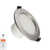 NEDES LDL164/SW Zapustené podhľadové WIFI LED svietidlo 10W, 3000K-6500K, 730lm, IP44, stmievat., strieb.