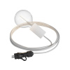 Creative Cables - Eiva Snake Elegant, prenosná vonkajšia lampa PSEEL01BISM01 Farba: Biela Creative Cables