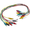 VOLTCRAFT KS-540/0.5 meracie káble - sada [krokosvorky - krokosvorky] 0.54 m čierna, červená, žltá, zelená, biela 1 sada; KS-540/0.5