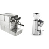 Stone Espresso Mine Premium + Rocket Espresso SUPER FAUSTO, chrome