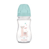 Canpol babies Fľaša so širokým hrdlom Exotic animals 240 ml Zelená