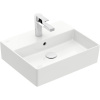 VILLEROY & BOCH Memento 2.0 závesné umývadlo s otvorom, s prepadom, 500 x 420 mm, biela alpská, 4A225001