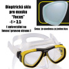 Plavecké dioptrické sklo do masky FOCUS