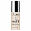 Lirene City Matt zmatňujúci fluidný make-up s vyhladzujúcim efektom 16 h with Vitamin C&E 208 Toffee 30 ml