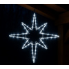 Vianočné LED dekorácie, betlehemská hviezda, studená biela so zábleskami, 71x60cm
