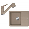 FRANKE SETG55KA fragranitový drez 620x500 mm BFG 611-62 kašmír+bat so sprchou FC 9547.424 FRA 114.0509.994