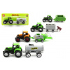 Traktor s prívesom plast 16cm 6 druhov na karte
