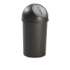 Nádoba na odpadky so stláčacím vekom z plastu ,objem 13 l, v x Ø 490 x 252 mm helit