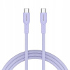 Kábel Canyon USB typ C - USB typ C 1 m fialový
