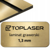 Gravírovací laminát 1,3mm zlato/čierny 887 formát 300x200mm 30x20cm