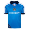 Score Draw Manchester City Retro Home Shirt 2000 Adults Blue/White M