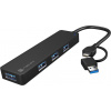 Rozbočovač Natec MAYFLY 4xUSB-A 3.0 HUB + USB-A adaptér NHU-2023