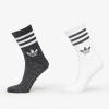 adidas 3-Stripes Glitter Crew Socks 2-Pack Black/ Lucid Red/ Lucid Blue S S