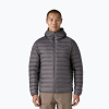 Pánska páperová bunda Patagonia Down Sweater Hoody forge grey w/forge grey