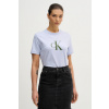 Bavlnené tričko Calvin Klein Jeans LV047B865G modrá XXS