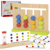 TOOKY TOY Montessori puzzle Čas Farby 30 vzorov 18 ks