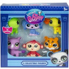 LITTLEST PET SHOP FIGÚRKY ZVIERATKÁ 6 FIGÚROK TIGER DINOSAURUS PSÍK OPICA