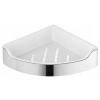 AQUALINE SB109 Samba rohová polica do sprchy, 21,8 x 6,3 x 21,8 cm, leštená nehrdzavejúca oceľ
