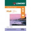Lomond LOM - Pho Inkj Matt 170g/m2 100/A4 DS 0102006